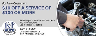 $10 Off Service of $100 Or More