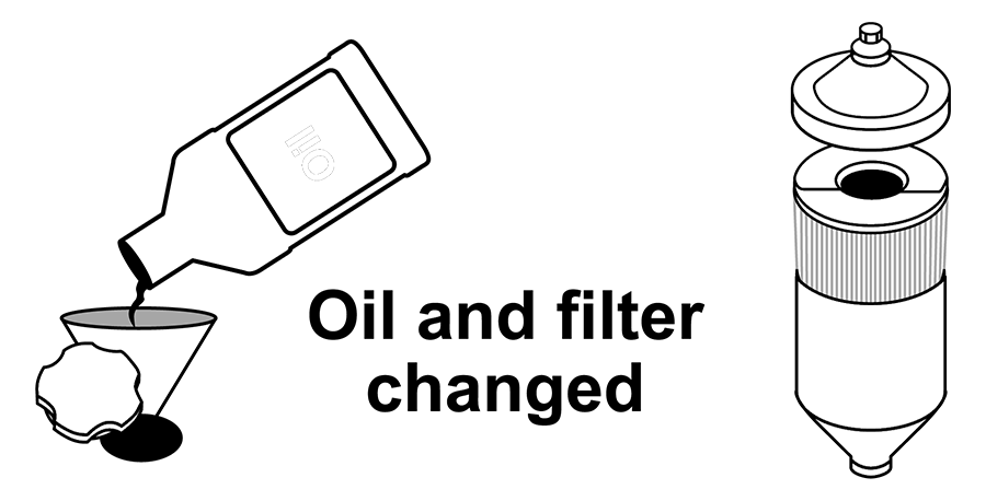 Oil change illustration